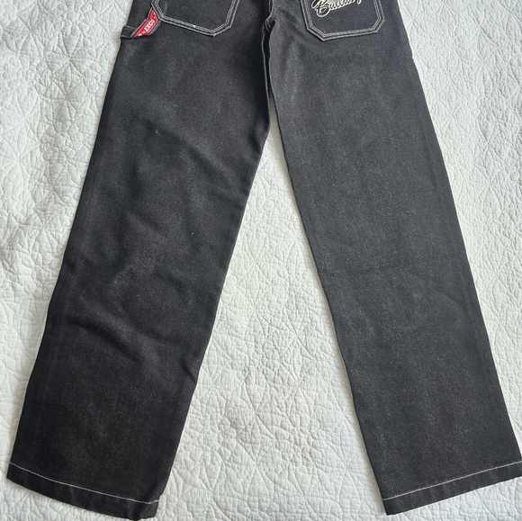 Exco Boys Vintage Y2K Embroidered Bulldog Jeans - Picture 3 of 16